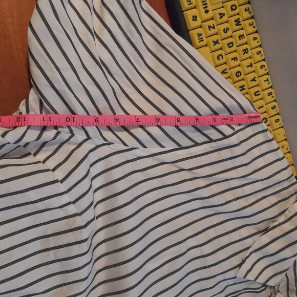 NEW With Tag ! A New Day Stripe Shirt Brown/White Size 3XL - Picture 8 of 10